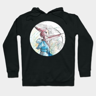 Rabbit archery - vintage fantasy inspired art and designs Hoodie